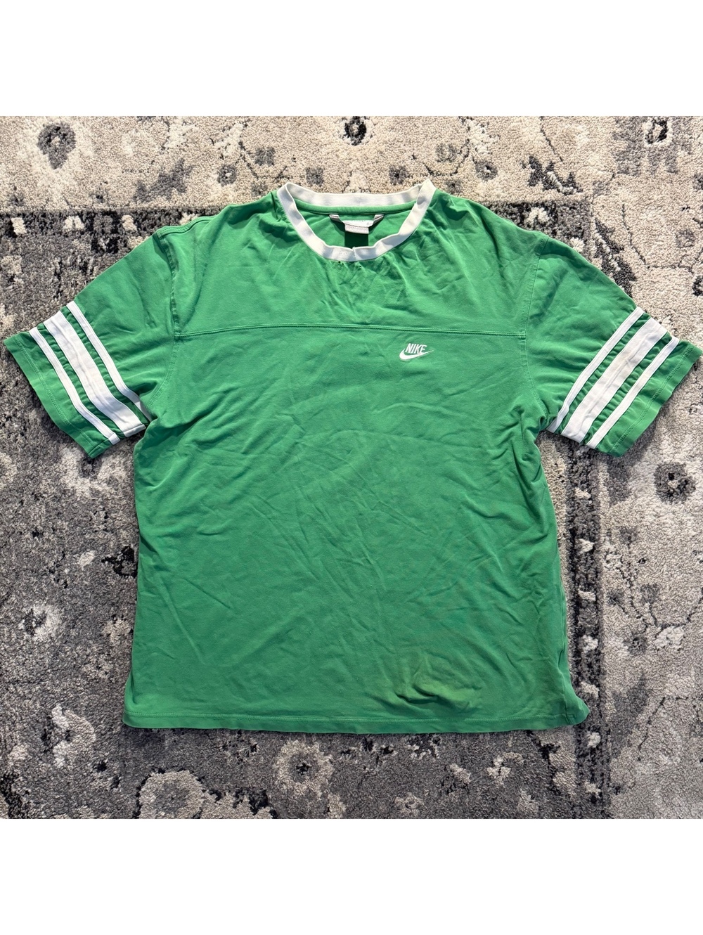 Y2K Nike Football Green Short Sleeve T-Shirt